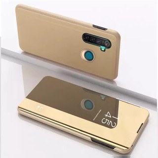 เคสฝาเปิดปิดเงา Case Realme C17 5 5i 5s C3 C2 C1 Realme6 6i 6Pro Realme XT กรณีสมาร์ทฝาครอบกระจกแบบตั้งเคสโทรศัพท์ฝาหลัง