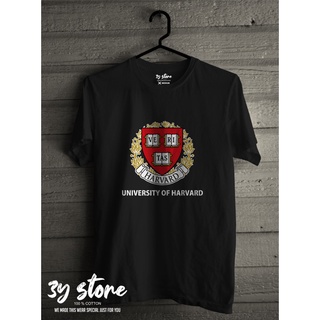 เสื้อยืดโอเวอร์ไซส์เสื้อยืด พิมพ์ลาย Harvard UNIVERSITY Campus State Campus 3Y STORES-3XL