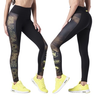 Zumba Dance Co. High Waisted Panel Ankle Leggings (กางเกงเลกกิ้งออกกำลังกายซุมบ้า)