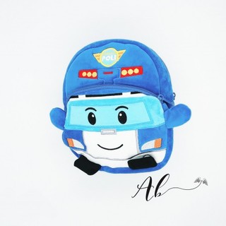 Angel Baby Robocar กระเป๋าเป้สะพายหลัง สีเหลืองอําพัน (สีฟ้า &amp; สีชมพู)