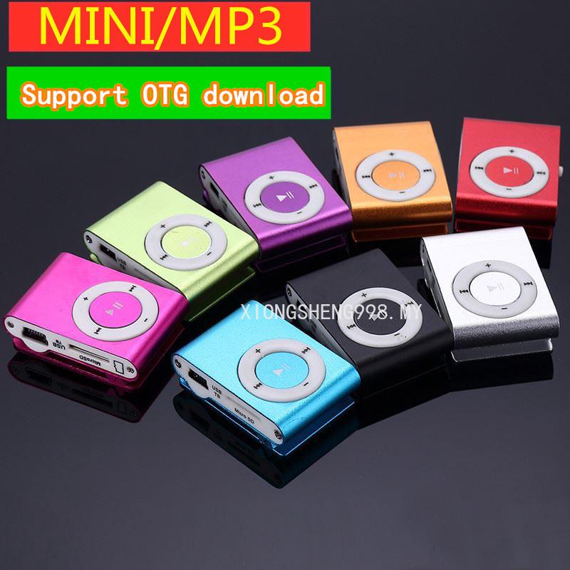 เครื่องเล่นเพลง MP3 พร้อมช่องเสียบการ์ด SD TF เครื่องเล่นเพลง MP3 ขนาดเล็ก สําหรับเล่นกีฬา Walkman