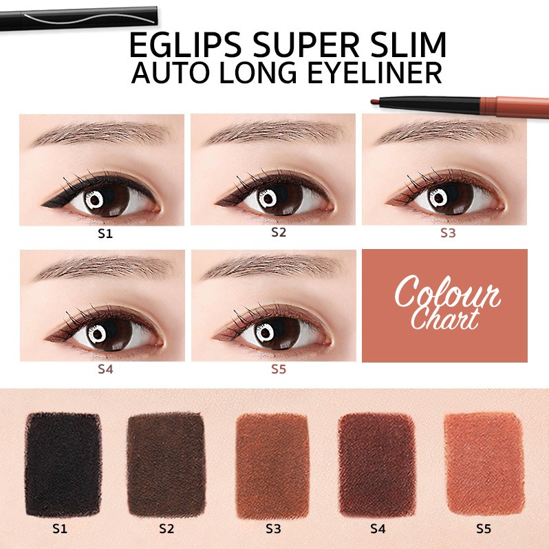 Eglips Super Slim Auto Long Eyeliner 0.12g