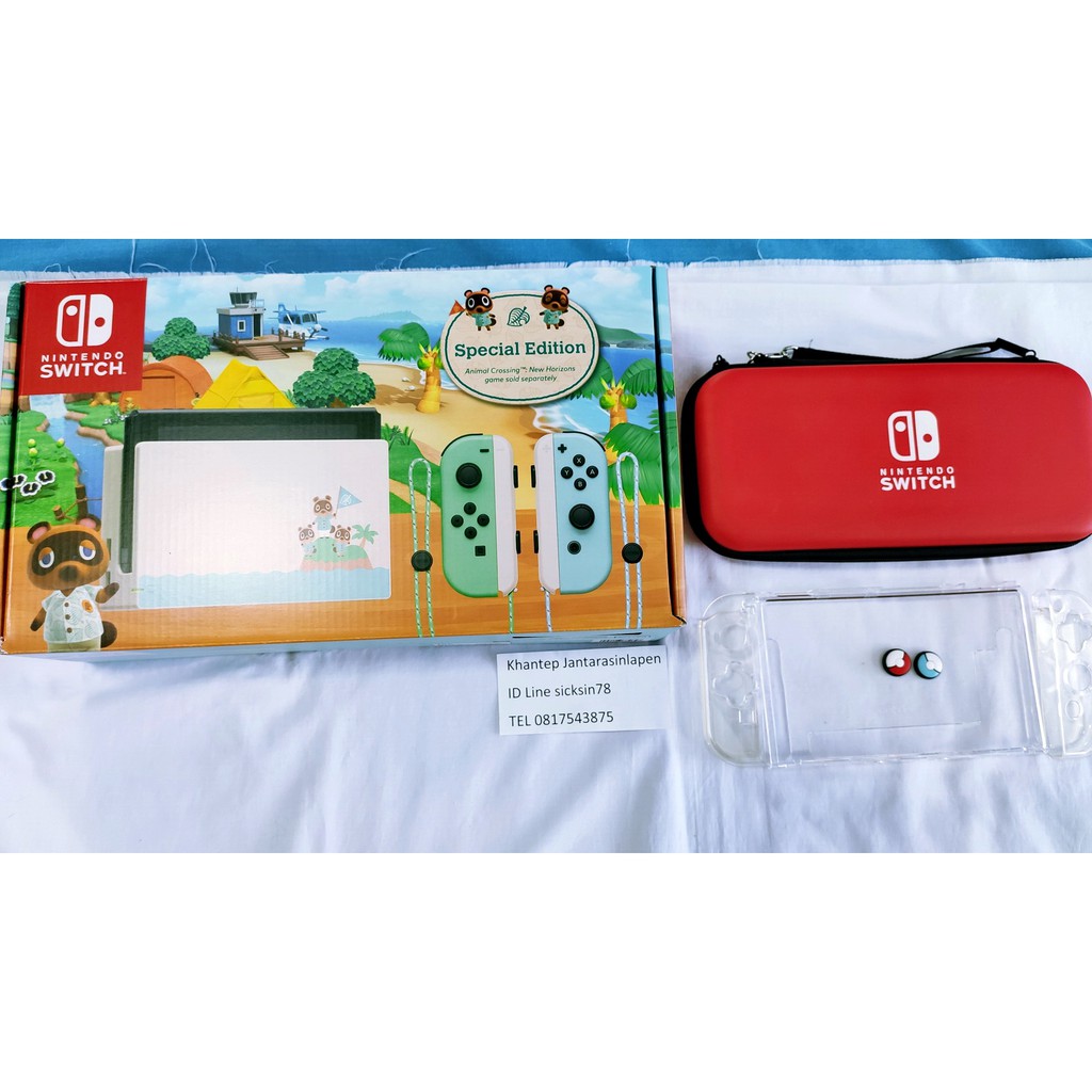 Nintendo switch Animal Crossing ครบกล่อง สภาพสวย ใหม่ ประกันศูนย์ไทย และ nadz 8