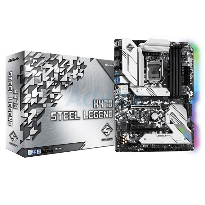 Motherboard (เมนบอร์ด) MB ASRock H470 Steel legend