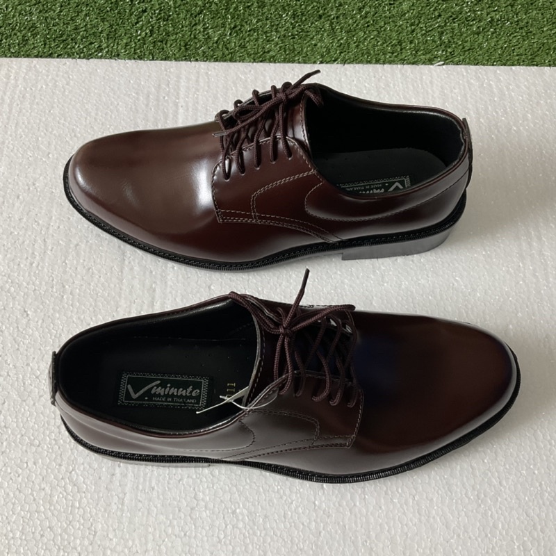 คัทชูผู้ชายลูกเสือครูชายbyช่างMoccasinหนังแท้หนังรูขน รหัส 9111 สีน้ำตาลเข้ม