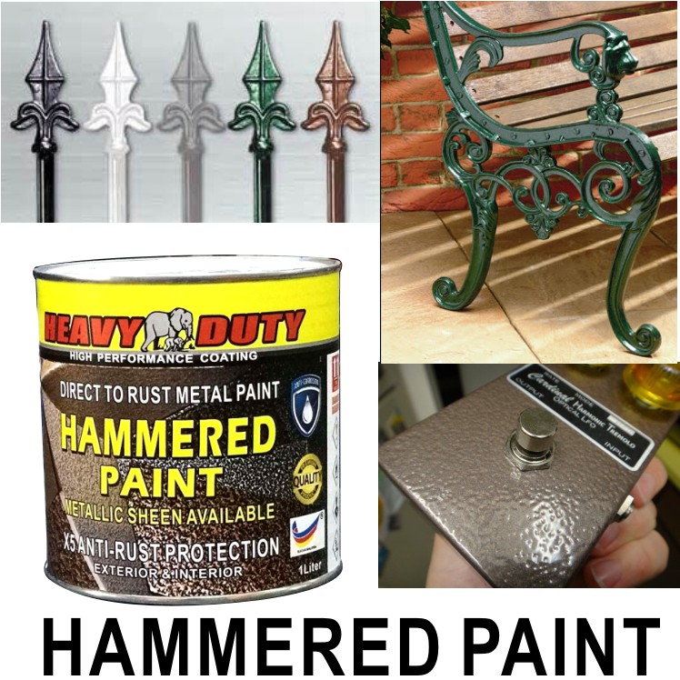 【Starting】1L ( 1 LITER ) HAMMERED PAINT ( METALLIC PAINT HEAVY DUTY