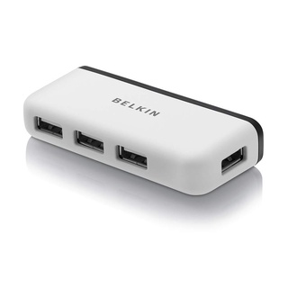 Belkin อุปกรณ์เพิ่มช่องสัญญาณ (F4U021bt) 4-Port Travel Hub.(ของแท้)