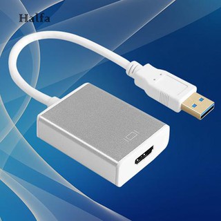 Hl☆อะแดปเตอร์ USB 3.0 เป็น HDMI สีขาว สําหรับ Windows 2560x1440