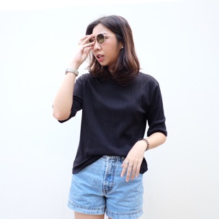 เสื้อตัวโคร่งสีดำ Oversize Black