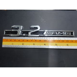 Logo 3.2 AMG ของรถ Benz 16.5x3cm งานเหล็ก