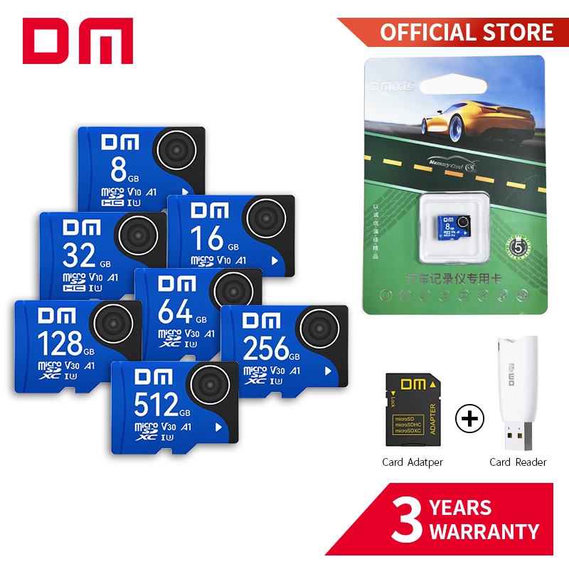 Dm Ultra micro SD Card microSDHC การ์ดหน่วยความจํา 512GB การ์ด TF สีม่วง