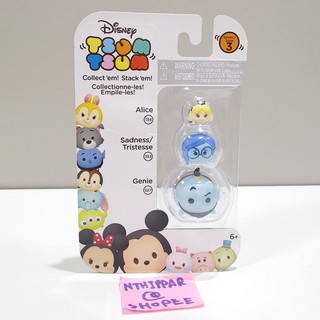 ++ ขาย Tsum Tsum Disney Series 3 แบบแพ็ค 3 ตัว 3 ไซส์ S M L ของแท้ ของใหม่ ไม่แกะ พร้อมส่ง Alice Sadness Genie +++