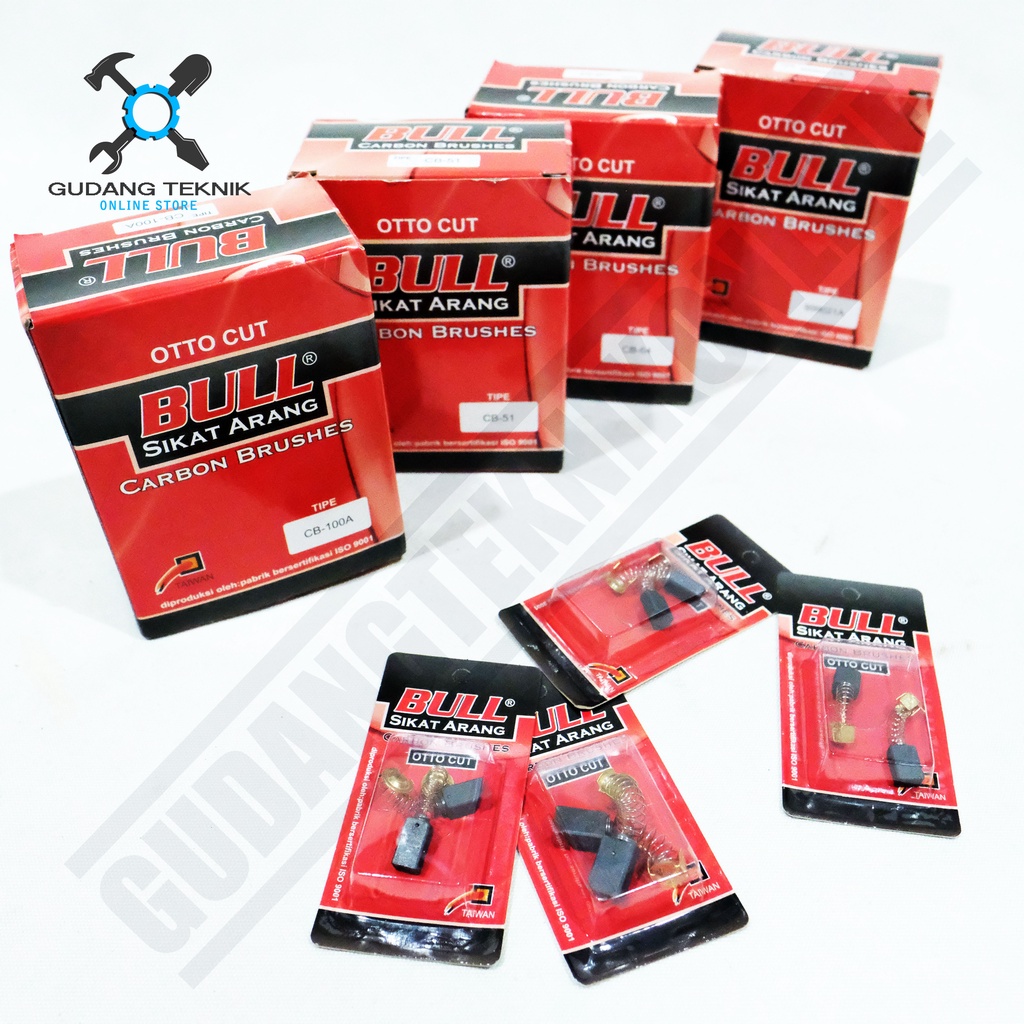 แปรงคาร์บอน BULL CB21 CB51 CB64 CB100 CB105 CB153 BULL/แปรงคาร์บอน Brostel Charcoal CB 21 CB 51 CB 6