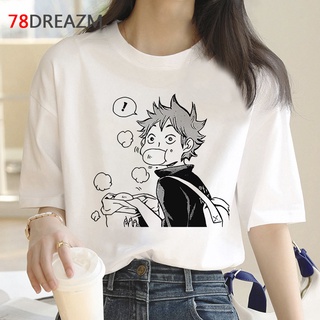 Haikyuu เสื้อยืดลําลอง แขนสั้น พิมพ์ลาย haikyuu สไตล์ฮาราจูกุ สําหรับผู้ชาย 2022