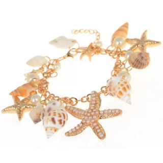 แฟชั่น Sea Shell ปลาดาวสร้อย Charm สร้อยข้อมือโบฮีเมียน