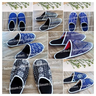 balinum รองเท้าสลิปเปอร์  Slipper รองเท้าใส่ในบ้านแฮนด์เมด เนื้อผ้าฝ้ายนุ่มใส่สบาย Free size ใส่ได้ทั้งผู้หญิงผู้ชาย