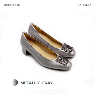 LA BELLA รุ่น GISELA BLOCK - METALLIC GRAY