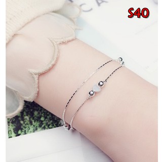 สร้อยข้อมือเงิน 925 รหัส S40 พร้อมส่ง 925