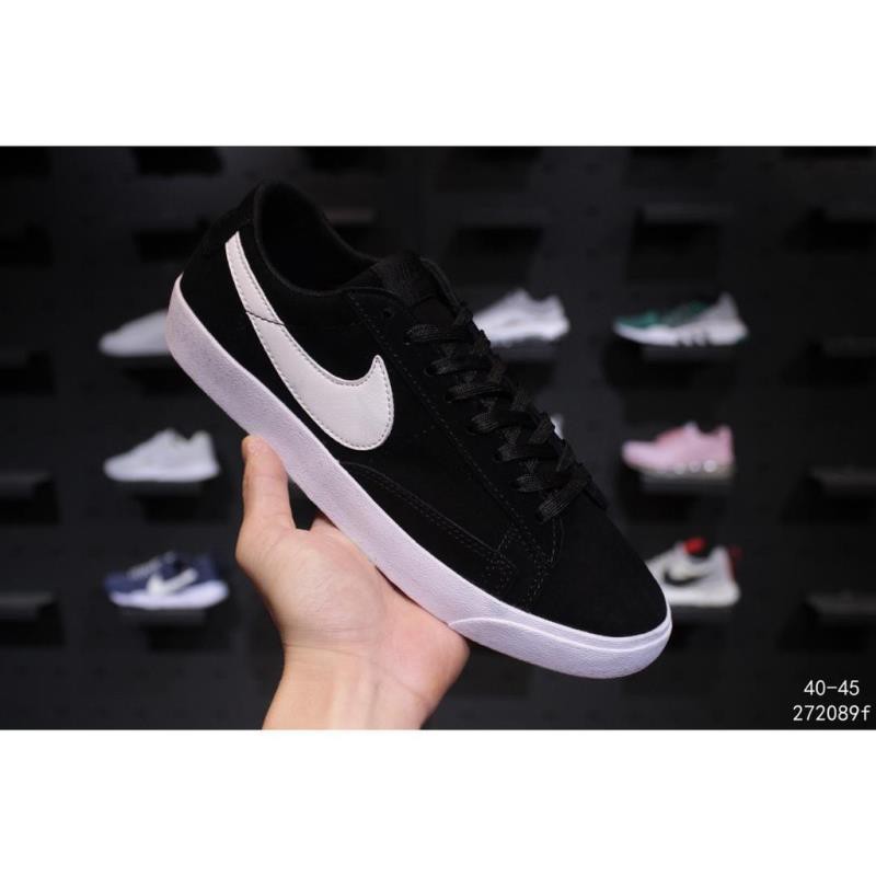 รองเท าผ าใบ Nike W Blazer Low Sd ส ดำสำหร บผ ชาย Shopee Thailand