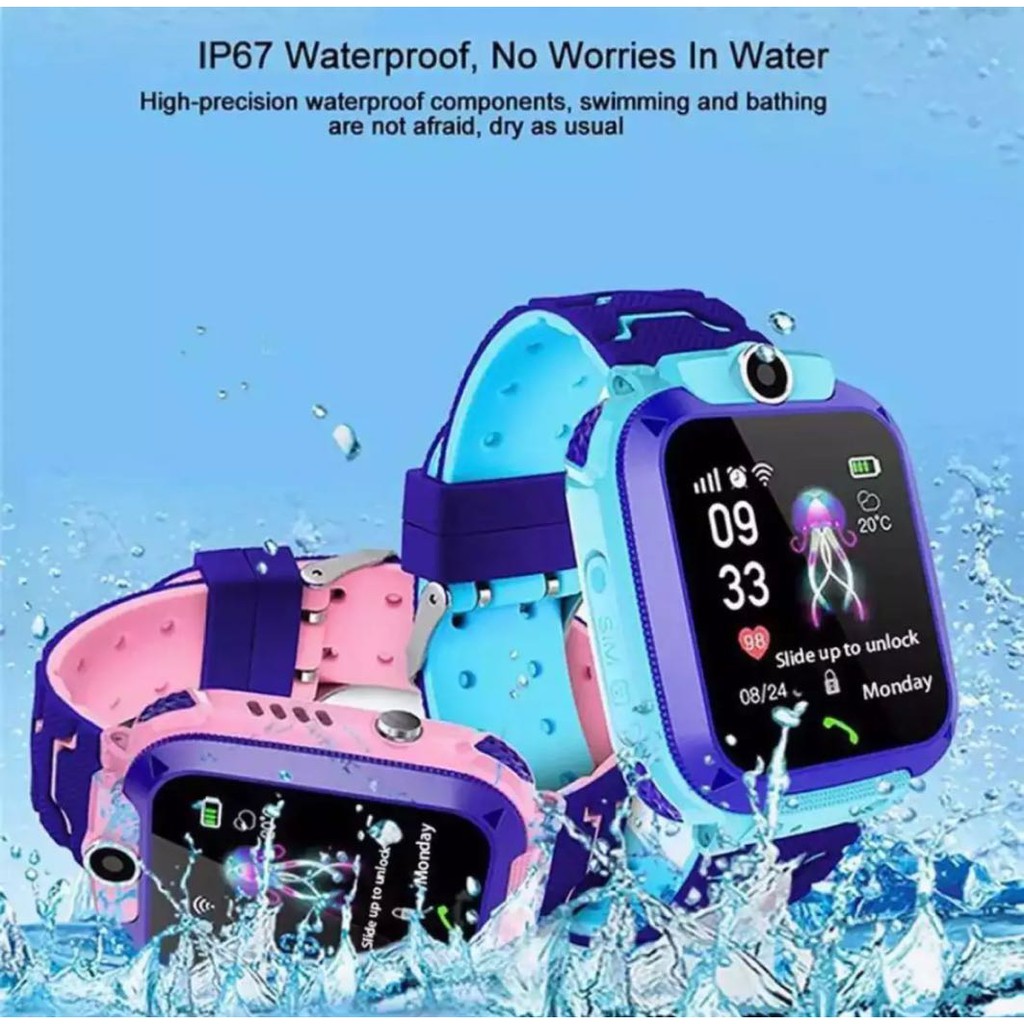 Q12 Smart Watch นาฬิกาเด็ก รองรับซิมการ์ด บลูทูธ GPS ตัวติดตามตำแหน่ง สมาร์ทวอทช์ นาฬิกาออกกำลัง กันน้ำ IP67