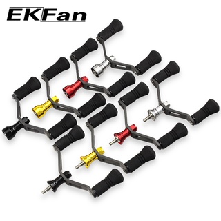 EKfan For Shimano Daiwa 2000-5000 Carbon Fiber Handle And High Quality EVA Knobs Fishing Reel Handle Spinning Fishing Tackle Tool