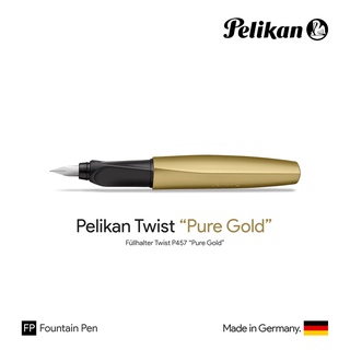 Pelikan Twist "Pure Gold" School Fountain Pen - ปากกาหมึกซึมพีลิแกน ทวิสต์