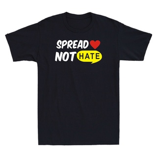 เสื้อยืดผ้าฝ้าย เสื้อยืด พิมพ์ลาย Love Not Hate Be Kind Peace 2022 คุณภาพสูง