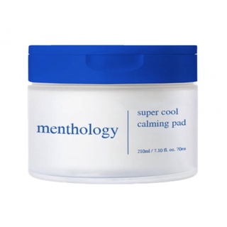 โทนเนอร์ menthology super cool calming pad 70แผ่น
