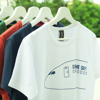 over the sky T-shirt กราฟฟิค เสื้อยืดคอกลม - เครื่องบิน Airplane 2