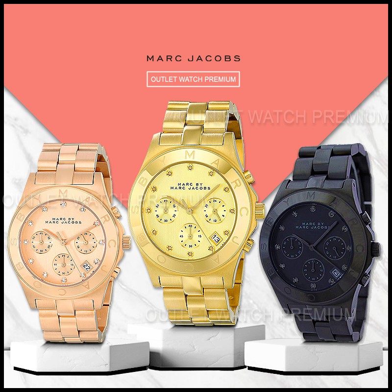 OUTLET WATCH นาฬิกา Marc Jacobs OWJ27 นาฬิกาข้อมือผู้หญิง นาฬิกาผู้ชาย แบรนด์เนม Brandname MJ Watch 