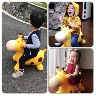 ERORO ตุ๊กตาสัตว์เด้งดึ๋ง สำหรับเด็ก 1-5 ปี กระโดดเล่น ฝึกการทรงตัว ตุ๊กตาเด้งดึ๋ง ขี่เล่นสนุกสนาน