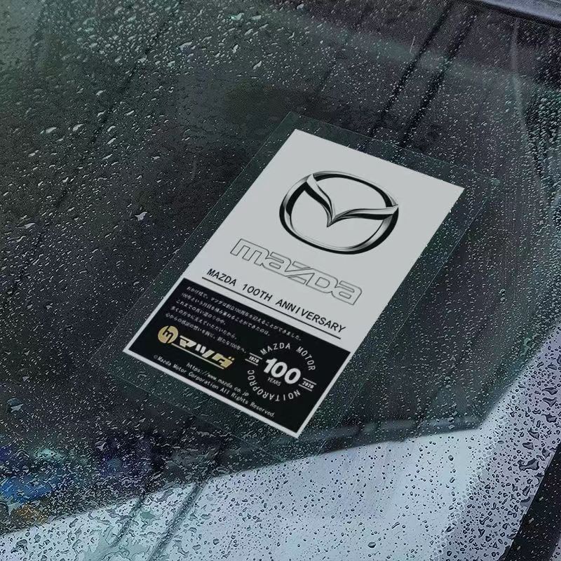 [JDM]Mazda สติกเกอร์ไฟฟ้าสถิตย์ ลาย สไตล์เรโทร สําหรับติดตกแต่งกระจกหน้าต่างรถยนต์ for Mazda 2 Mazda 3 Mazda 5 Mazda 6 CX 3 CX 5 CX 8 CX 30 RX7 RX8 Fighter Familia