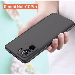 ส่งจากไทย Case Xiaomi Redmi Note 10Pro เคสนิ่ม สีดำ เคสซิลิโคน เคสเสี่ยวมี่ Redmi Note10pro สวยและบางมาก TPU CASE