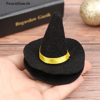 Peacellow หมวกแม่มดจิ๋ว สําหรับตกแต่งบ้านตุ๊กตาฮาโลวีน 2 ชิ้น