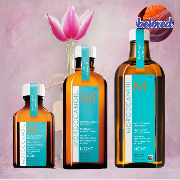 Moroccanoil Treatment Light 25/100/125/200 ml ออยล์บำรุงผม เพิ่มความเงางาม สำหรับผมเส้นเ​ล็ก