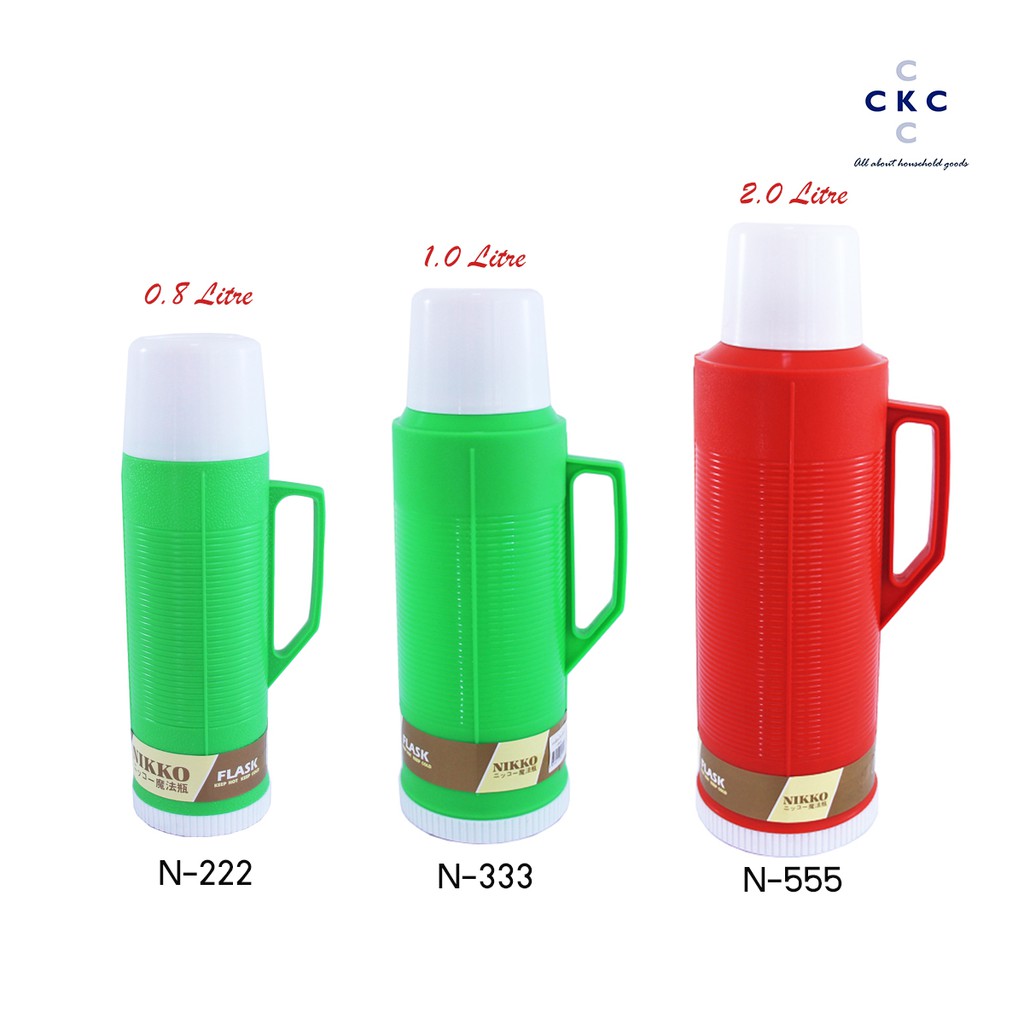 Nikko กระติกเก็บความร้อนไส้แก้ว ขนาด 0.4 – 2 ลิตร