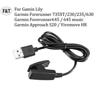 สายชาร์จ USB สำหรับ Garmin Lily / Garmin Forerunner 230 235 630 735 XT Approach S 20, Garmin Forerunner 645 ,Garmin Forerunner 645 / Garmin Forerunner 35/30/630/Vivomove HR/ ForeAthlete 35J/Forerunner35J Charger