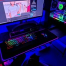 reviewแผ่นรองเมาส์ RGB แผ่นรองเมาส์ขนาดใหญ่ แผ่นรองเมาส์มีไฟ แผ่นรองเมาส์เกมมิ่ง 80x30 mouse pad gaming comment 3