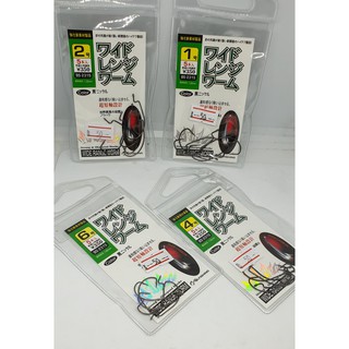 ตัวเบ็ดเกี่ยวเหยื่อยาง bs-2315 wide range worm #6/4/2/1 pack 5pcs