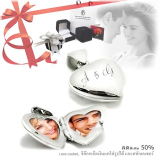 Finejewelthai -ล็อกเก็ตทรงหัวใจ-ล็อกเก็ตเงินแท้ -Locket-Valentine Gift41