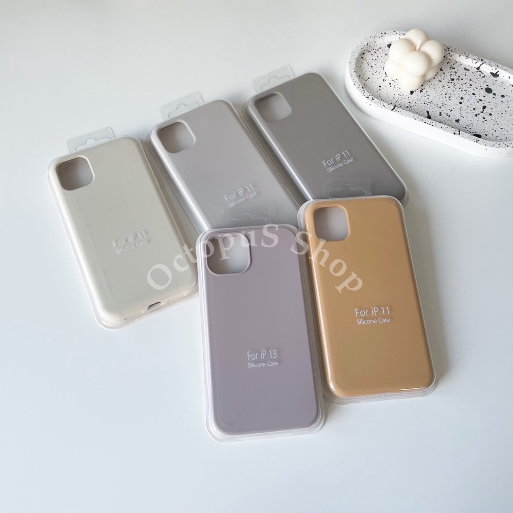 เคสซิลิโคน สีล้วน ไม่มีโลโก้ เนื้อซิลิโคน บุกำมะหยี่ ลบรอยปากกาได้ ***พร้อมส่ง***(สำหรับ 7-14 pro max)