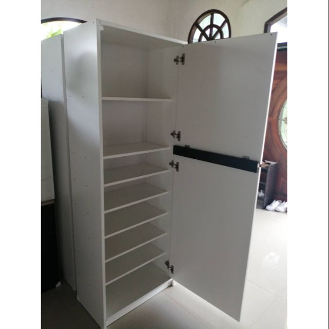 ราคาถูก Hawa 90 Furniture ตู้รองเท้า 8ชั้น บานเปิด บน-ล่าง​ 35*60*170ซม. (เลือกสีได้)