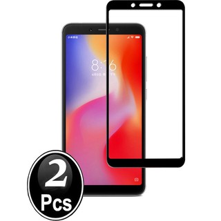 2 Pcs ฟิล์มกระจกนิรภัย เต็มจอ Xiaomi Redmi 6 / Redmi 6A อุปกรณ์กันรอยหน้าจอ Redmi6 Redmi6A กระจก กระจกนิรภัย