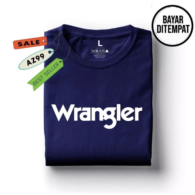 WRANGLER แรงเลอร์ เสื้อยืดผู้ชายเสื้อแขนสั้น ดิสโทร ผู้ใหญ่เสื้อยืดผู้ชายโลโก้ด้านบน - รูปที่ 3