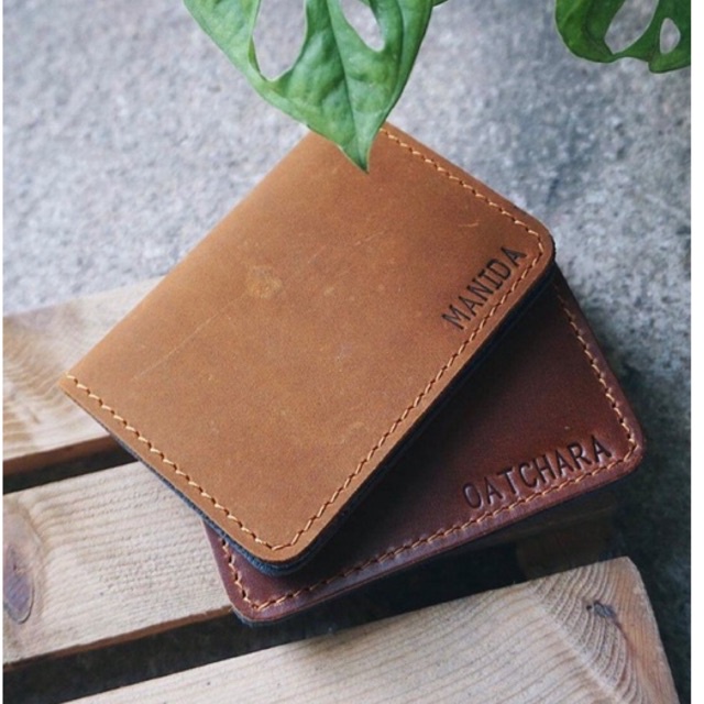 card holder หนังวัวแท้ ตอกชื่อฟรี !✨งานไทยพร้อมส่ง