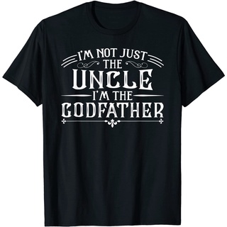 ผ้าฝ้าย 100%เสื้อยืด ผ้าฝ้าย พิมพ์ลาย Im The Godfather แฟชั่นสําหรับผู้ชายS-3XL