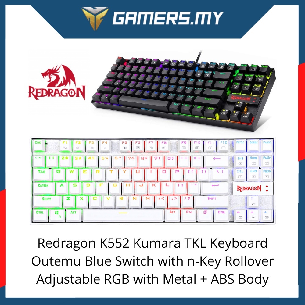 Redragon Kuara K552 RGB TKL Mechanical Keyboard - 87 คีย์