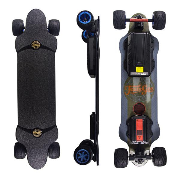 TeamGee H20T Electric Skateboard With Rubber Wheels