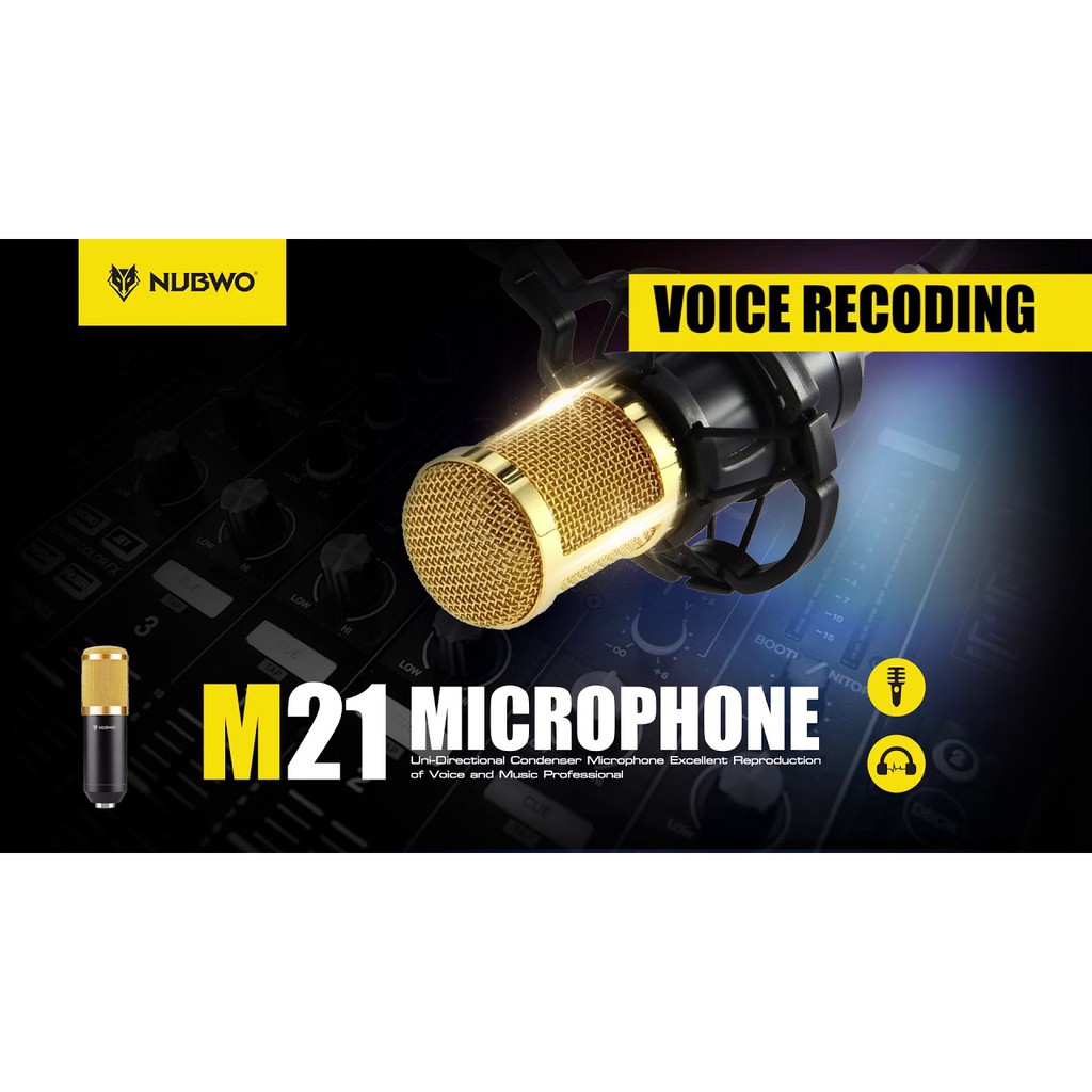 Nubwo รุ่น M21 ไมค์อัดเสียง ไมค์คอนเดนเซอร์ Condenser MICROPHONE