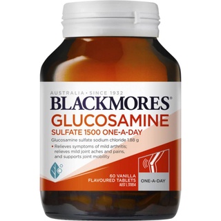 Blackmores Glucosamine Sulfate 1500mg Joint Health Vitamin Tablets 60 Tablets แบล็คมอร์ กลูโคซามีน ซัลเฟต 1500มก 60 เม็ด